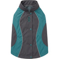 Xmkpd Hoodless Windbreaker Pet Jacket Large Teal Charcoal - Product view